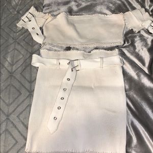 White two piece set